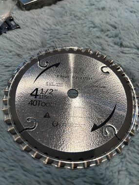 adidas Silver 4-1/2" Carbide Tipped 40-Tooth Circular Saw Blade